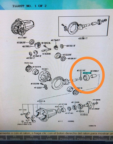 Rodamiento Diferencial Delantero Toyota Autana Burbuja