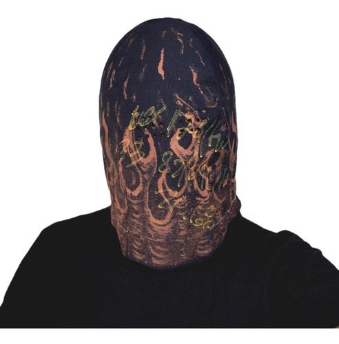Imagen 1 de 5 de Mascara Flames Grunge Acidwash Facemask Kanye Algodon A