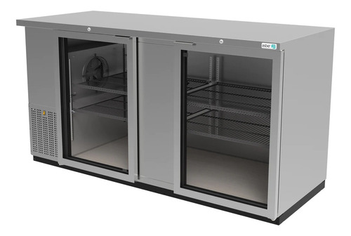 Refrigerador Contrabarra 2 Puertas En A.i Asber Abbc-68-sghc