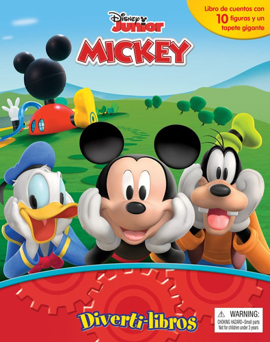 Mickey Diverti-Libros, de Disney. Editorial Guadal, tapa dura en español, 2019