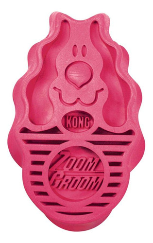 Kong Zoomgroom, Juguete Para El Aseo Para Perros., L, Rosado