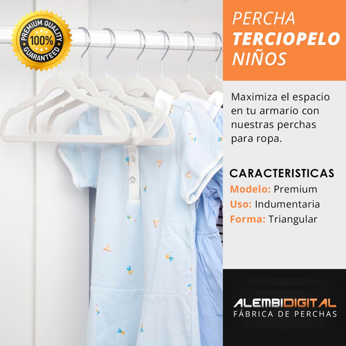 Imagen 6 de 9 de Perchas Terciopelo Antideslizantes Ultradelgadas Blancas