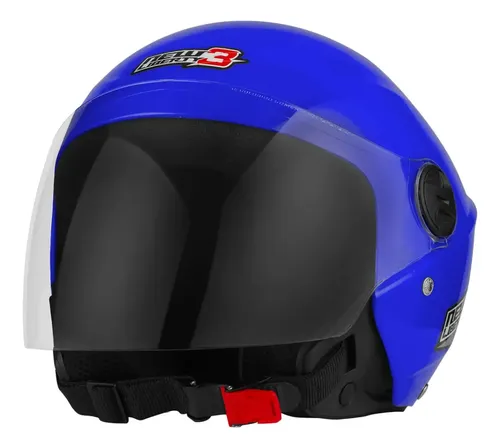 Capacete Moto Aberto Pro Tork New Liberty Three CAP-490PTF cor prata — foto 1
