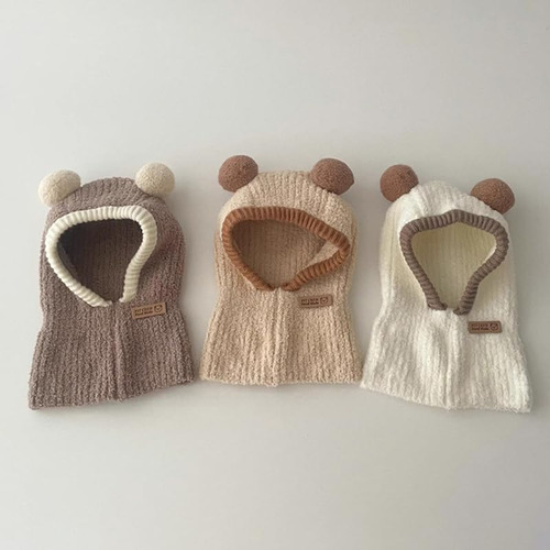 Gorro Para Bebé Con Capucha Y Gorro De Invierno De Punto