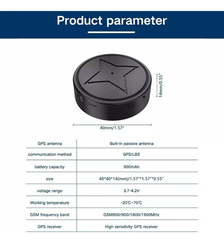 Localizador Gps Magnético Para Teléfono Celular Ver Ubicació