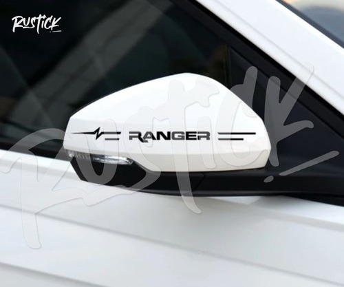 Calco Franjas Para Espejos Personalizada Ford Ranger Rustick