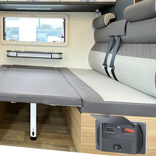 Cargador Usb De Bus De Coche Quick Charge Pd -c +, Adaptador