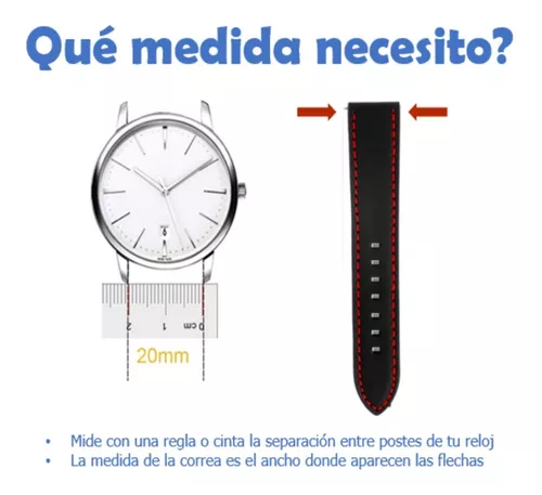 Correa Reloj Cuero Pu Piel 18mm 20mm 22mm Café Negro Oferta
