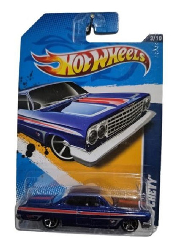 Hot Wheels 62 Chevy (azul) Muscle Mania 2012 Mig34