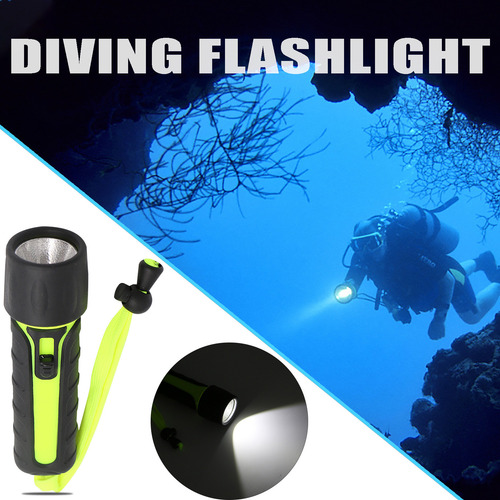 Nueva Linterna Led De Buceo Con Luz Fuerte, 4xaa, Iluminació