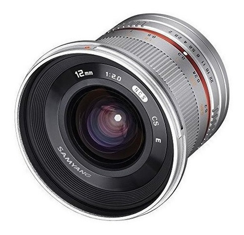 Objetivo Samyang Sy12mfxsil 12 Mm F20 Ultra Gran Angular Par