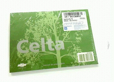 Manual Proprietario Celta 2009 A 2012 Original Em Branco Com