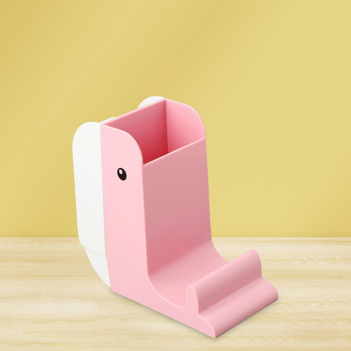 Organizador De Mesa Con Forma De Animal, Portalápices Rosa