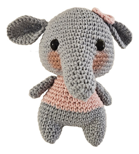 Amigurumi Tejido Elefante Crochet Muñeco Montessori Elephant