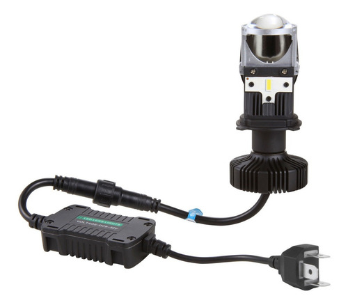Imagem 5 de 7 de Par Kit Conversao Led Eliptico H4 6500k 12v 36w 5200lm Carro