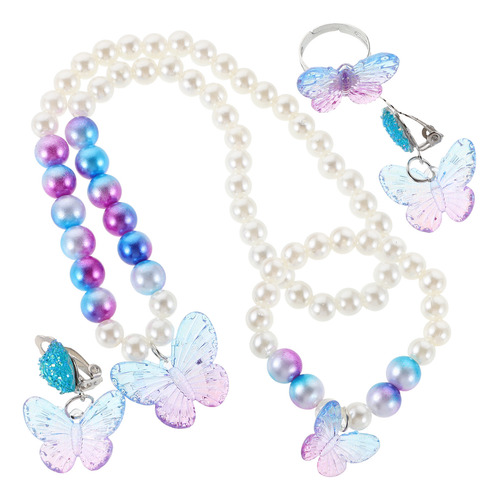 1 Juego De Sirenas Con Collar, Pulsera Y Pendientes Con Form