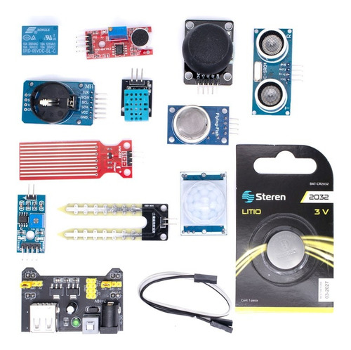 Kit Mega 256 Básico + 31 Practicas Tutorial Ide Arduino Unit
