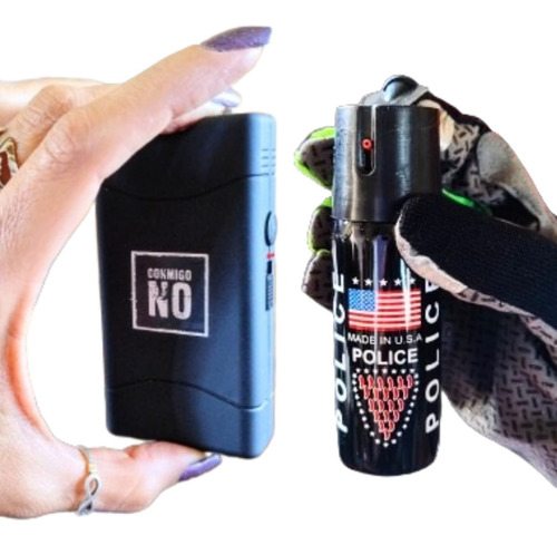 Kit Defensa Personal Power Linterna Pocket Antirrobo + Gas