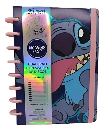 Stitch Cuaderno A5 Mooving Loop A Disco