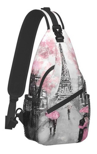 Art Paris Eiffel Pecho   Bag Crossbody Mochila Viaje Se...