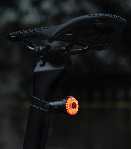 Luz Trasera Bicicleta Inteligente Impermeable Rockbros Negro