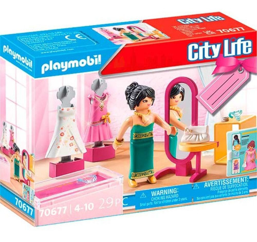 Playmobil Set De Regalo Boutique De Moda 70677