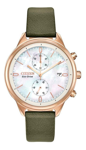 Reloj Citizen Eco Drive Para Mujer Fb2008-01d Chandler Piel