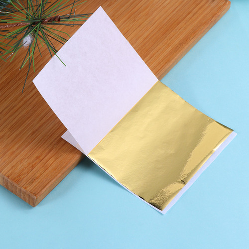 Hoja De Oro Comestible Para Tartas, 100 Hojas