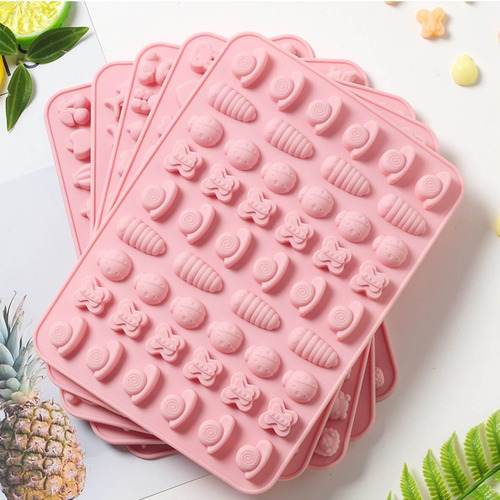 4 Moldes Silicon Animales Reposteria Chocolate Fondant Hielo