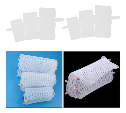 6 Piezas De Malla De Plástico Transparente, Rectángulo