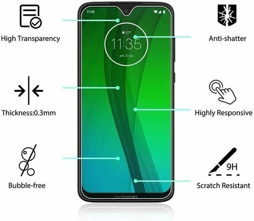 Film Vidrio Templado Glass Para Moto G7 G7 Plus Play Power