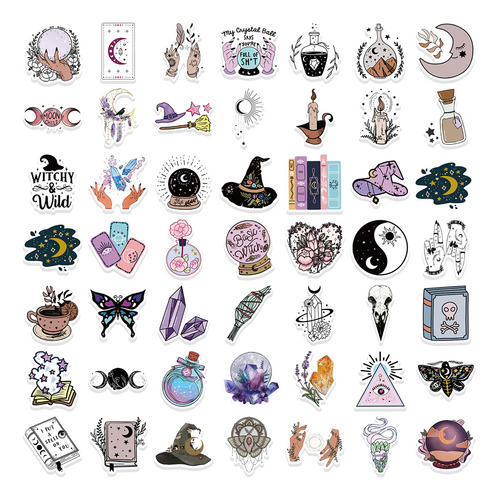 Adesivos Bohemia Gothic Magic Witch Para Crianças