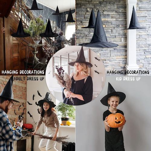 Linaye Halloween Witch Hat Xxl Kit - 12 Pc Sombreros De Bruj