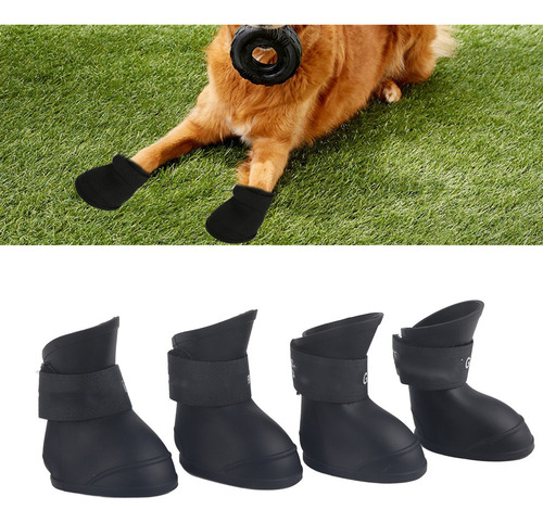W 4 Botas Impermeables De Silicona For Perros