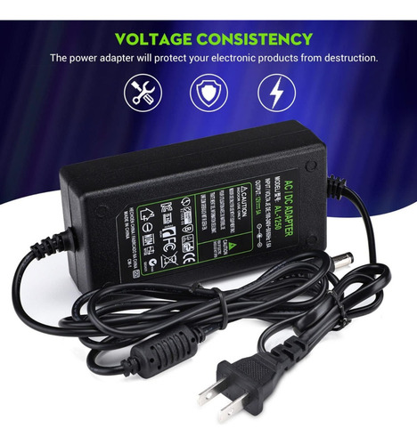 Eliminador De Corriente 12v 5a - Fuente Alimentación Univers