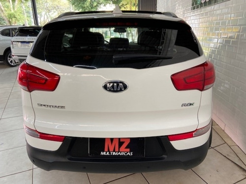 Imagem 9 de 11 de Sportage Ex 2015 Branca Teto Completo