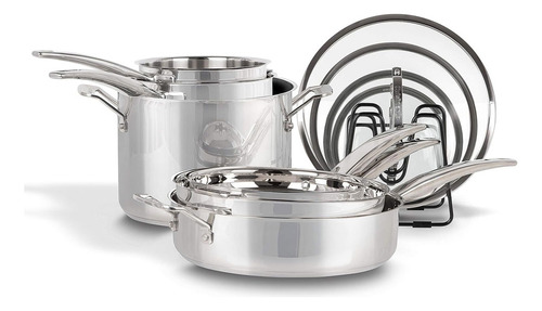 Conjunto De Panelas Inox Cuisinart Smartnest 11 Pc-n91-11