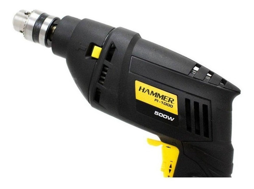 Imagem 2 de 3 de Furadeira martelete elétrica de 10mm Hammer FI-1000 550W 127V