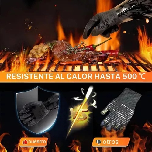 A Luvas De Forno De Calor Resistentes A Altas Temperaturas