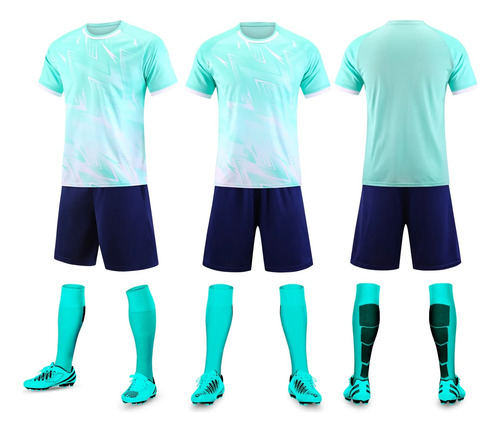 Camiseta De Fútbol De Manga Corta Con Traje De Entrenamiento