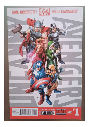 Uncanny Avengers #1 En Inglés Remender / Cassaday 2012