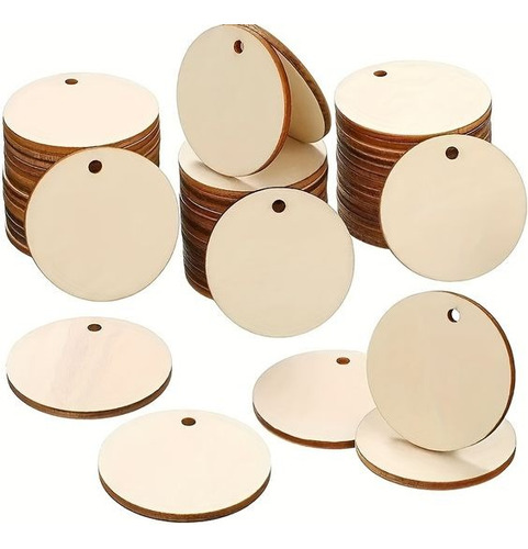 Círculos Para Llavero 5 Cm Mdf 3mm 50u.