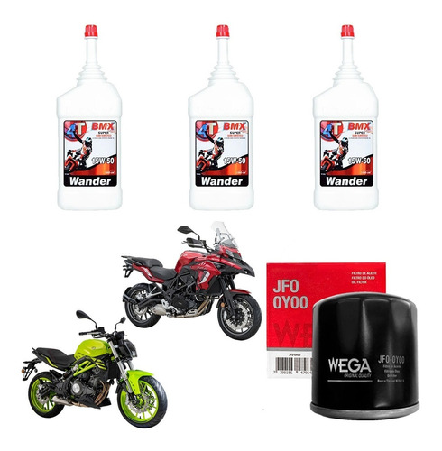 Kit Service Benelli Tnt Trk Filtro Aceite +wander Semi Sia++