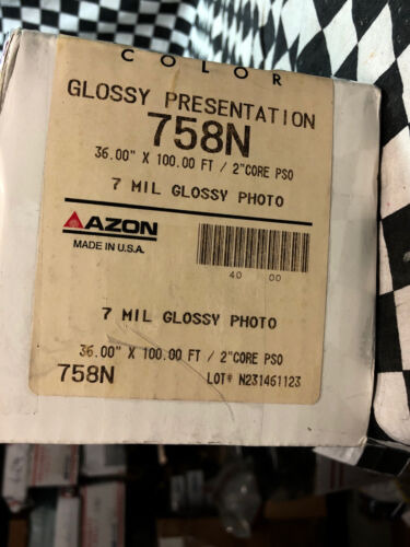 Azon Color Glossy Presentation 758n, 7mil X 36  X 100 Ft Ggj