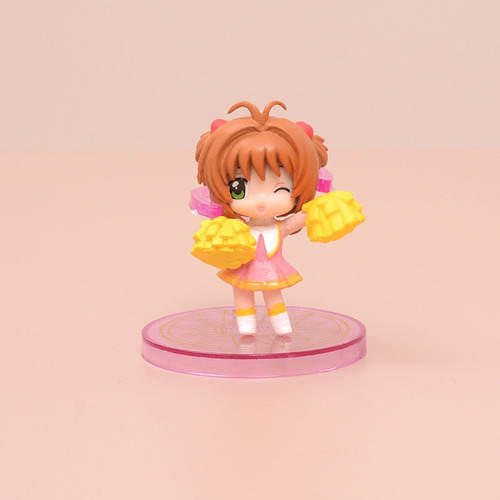 Figura Sakura Card Captor Set X8 Baculo Hechizo Sueños Pvc