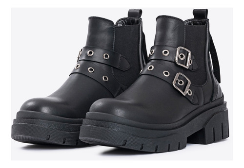 Bota Plataforma Lacey Cuero Viamo Moda Mujer