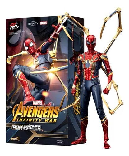 Figura Articulada Hombre Araña Juguete Accion Escala 1/10
