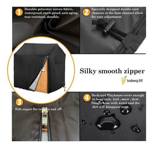 Funda Para Casa De Juego Iceberg Elf, Cubierta De Plástico