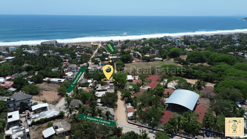 Excelente Oportunidad De Terreno En Punta Zicatela A 200m Del Mar