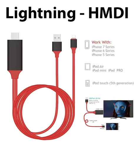 Cable Adaptador De iPhone A Hdmi L7a